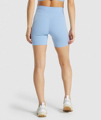 Pantalones Cortos Gymshark Whitney Mesh Mujer Azules | CO 2762OKI